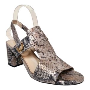 Cole Haan Grand Ambition Adele Slingback Snake Metallic Sandal Size 8